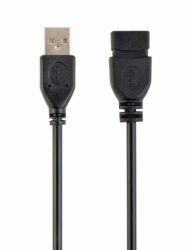 Gembird CCP-USB2-AMAF-0.15M USB 2.0 A- A-socket cable 0, 15m Black