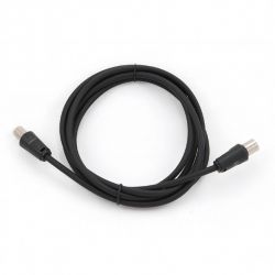 Gembird TV plug to TV socket 1, 8m Black