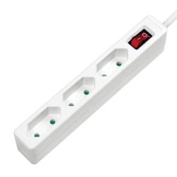 Logilink Hlzati Eloszt Kapcsolval 3DIN 1, 5m White