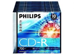 Philips CD-R 80 52x Slim 1db-os (1-es cmke)