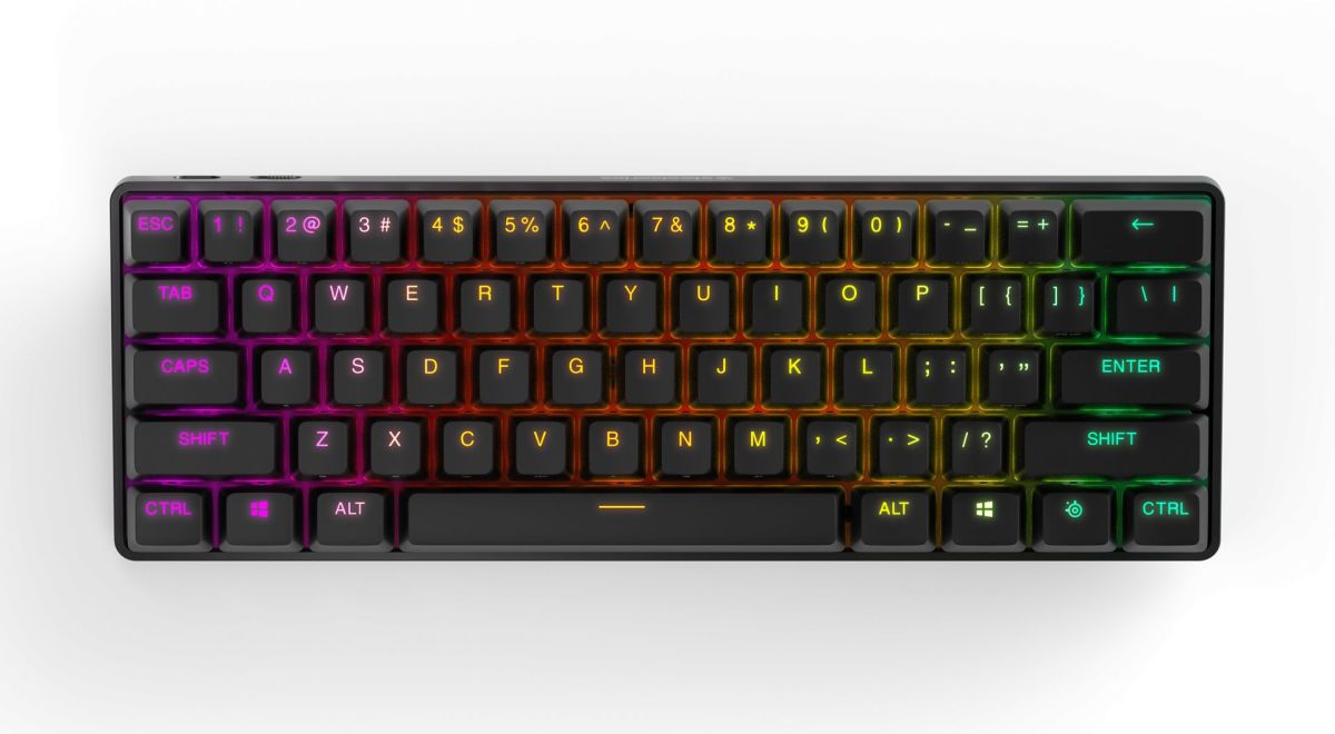 Steelseries apex pro mini wireless mechanical gaming keyboard black uk